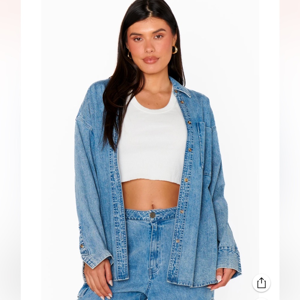 Show Me Your Mumu - Denim Mountain Button Down